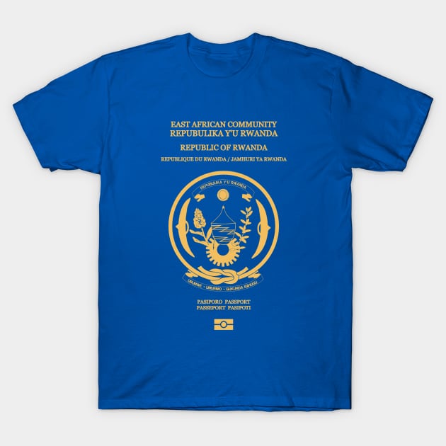 Rwanda passport T-Shirt by Travellers